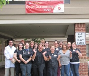 Philadelphia Nursing Team, WCC's and DWC's getting ready to open up the clinic.