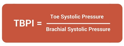 Calculating Toe Brachial Index